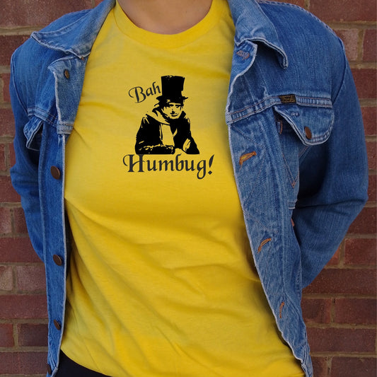 Scrooge 'Bah Humbug' T-Shirt - A Chistmas Carol, Charles Dickens, Various Colours