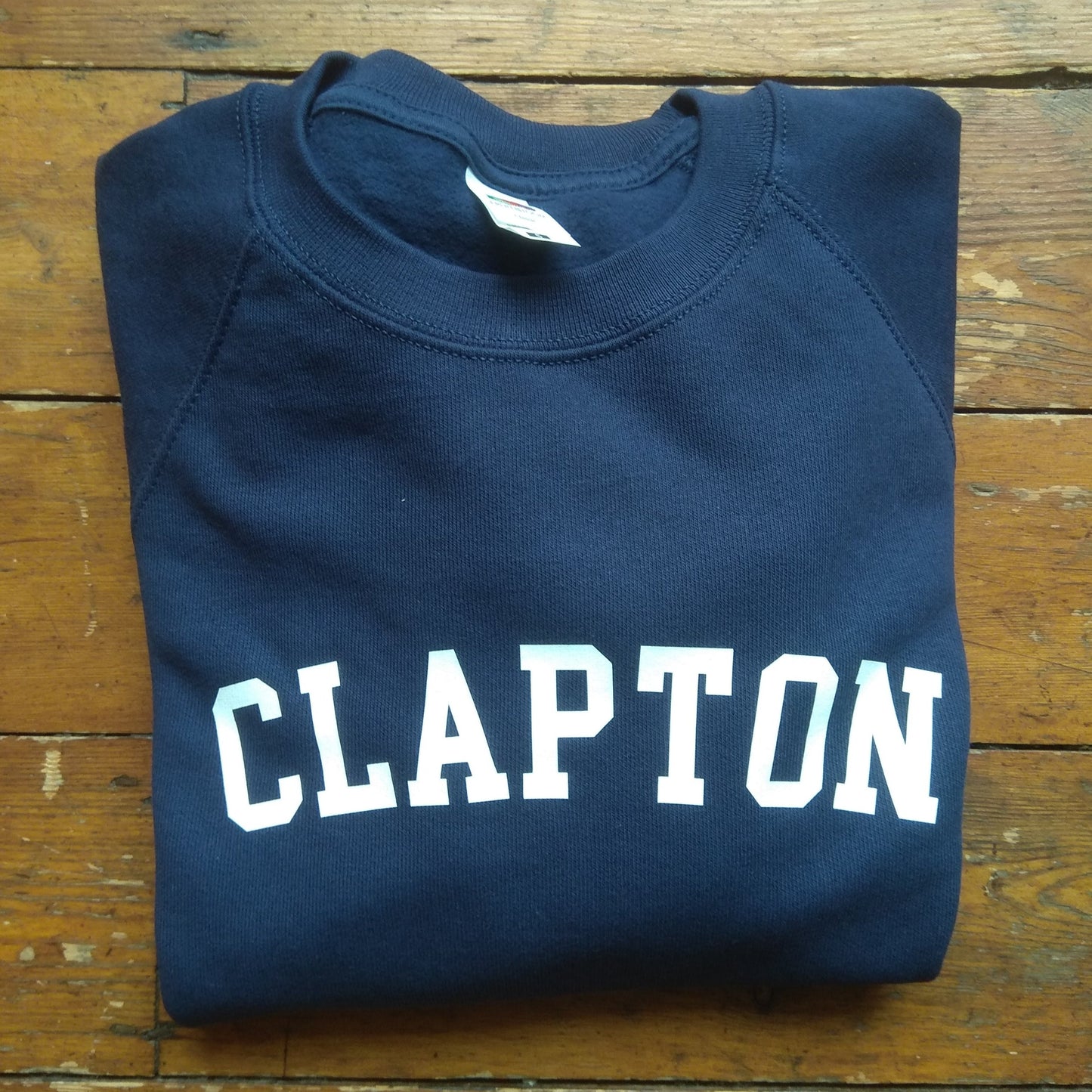 Clapton Sweatshirt - Hackney, London Souvenir, Retro Ivy League, Custom Print, Various Colours