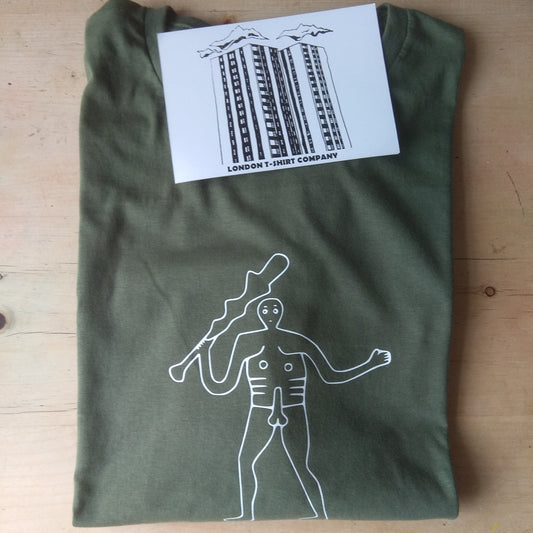 Cerne Abbas giant T-Shirt - Hill Figure, Folklore, S-XXL Various Colours